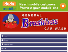 Tablet Screenshot of generalbrushlesscarwash.com